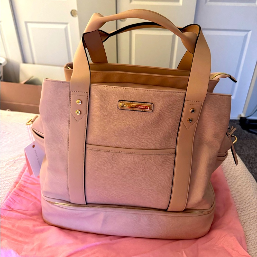 Poppy & Peonies Pink Travel Bag